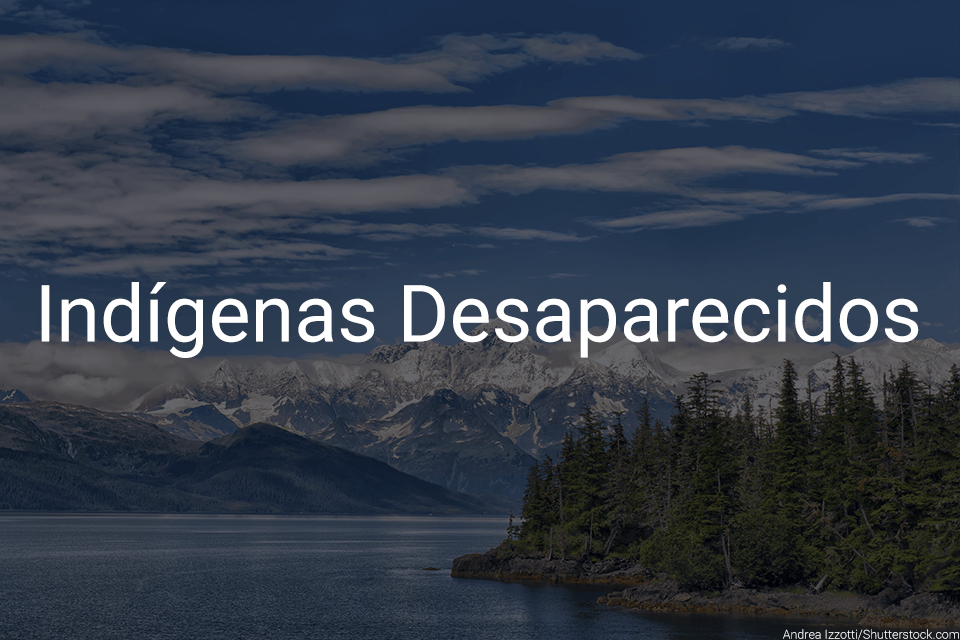 Text: Indígenas Desaparecidos